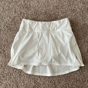 White Lululemon Tennis Skirt